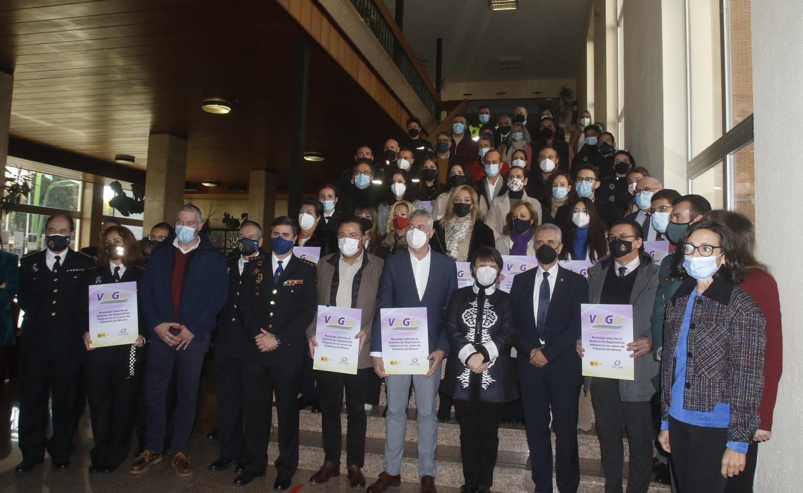 Representantes de los municipios adscritos al Sistema Viogén en la Subdelegación de Gobierno.