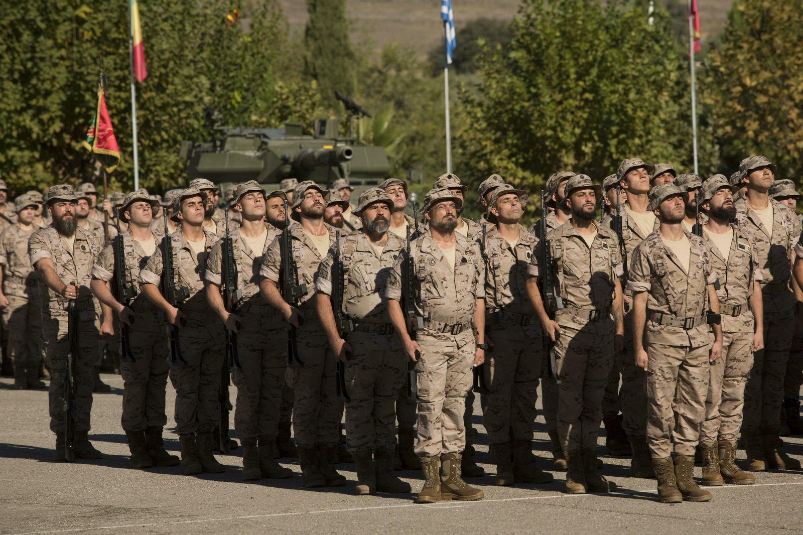 Las fotografías del acto de despedida del contingente de la Legión que partirá a Mali