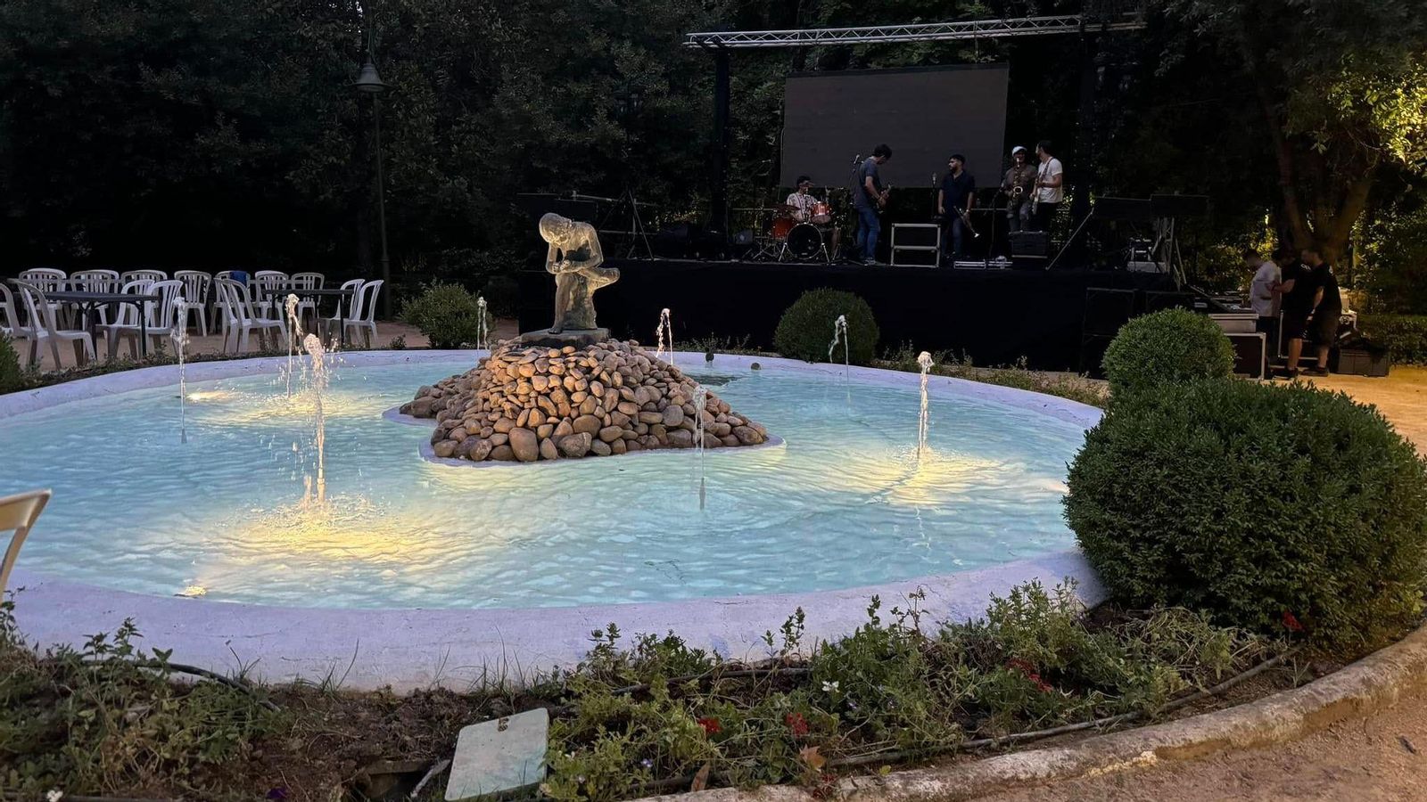 Entorno de los jardines durante las fiestas del pasado año.