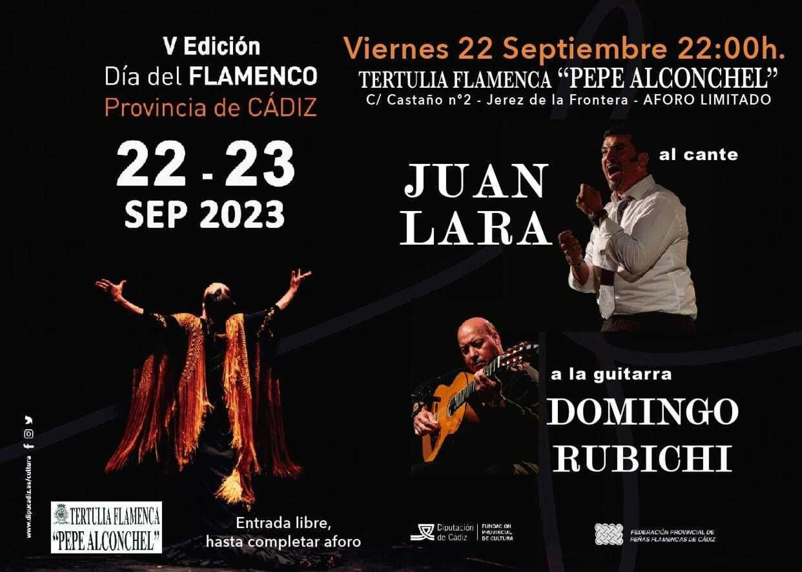 Agenda flamenca en Jerez de los días 22 y 23 de septiembre