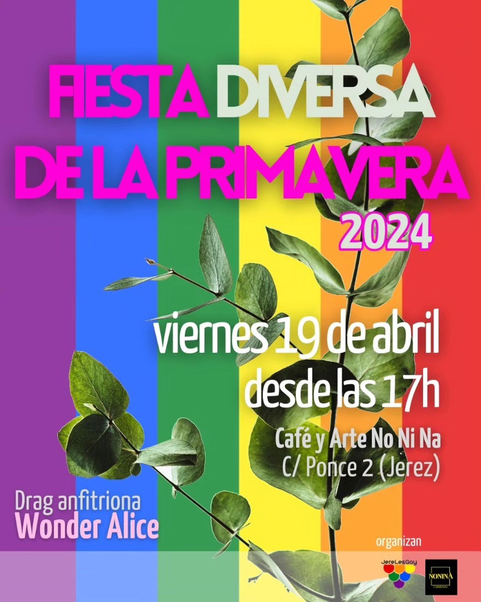 Cartel de la Fiesta Diversa de la Primavera de Jerelesgay.