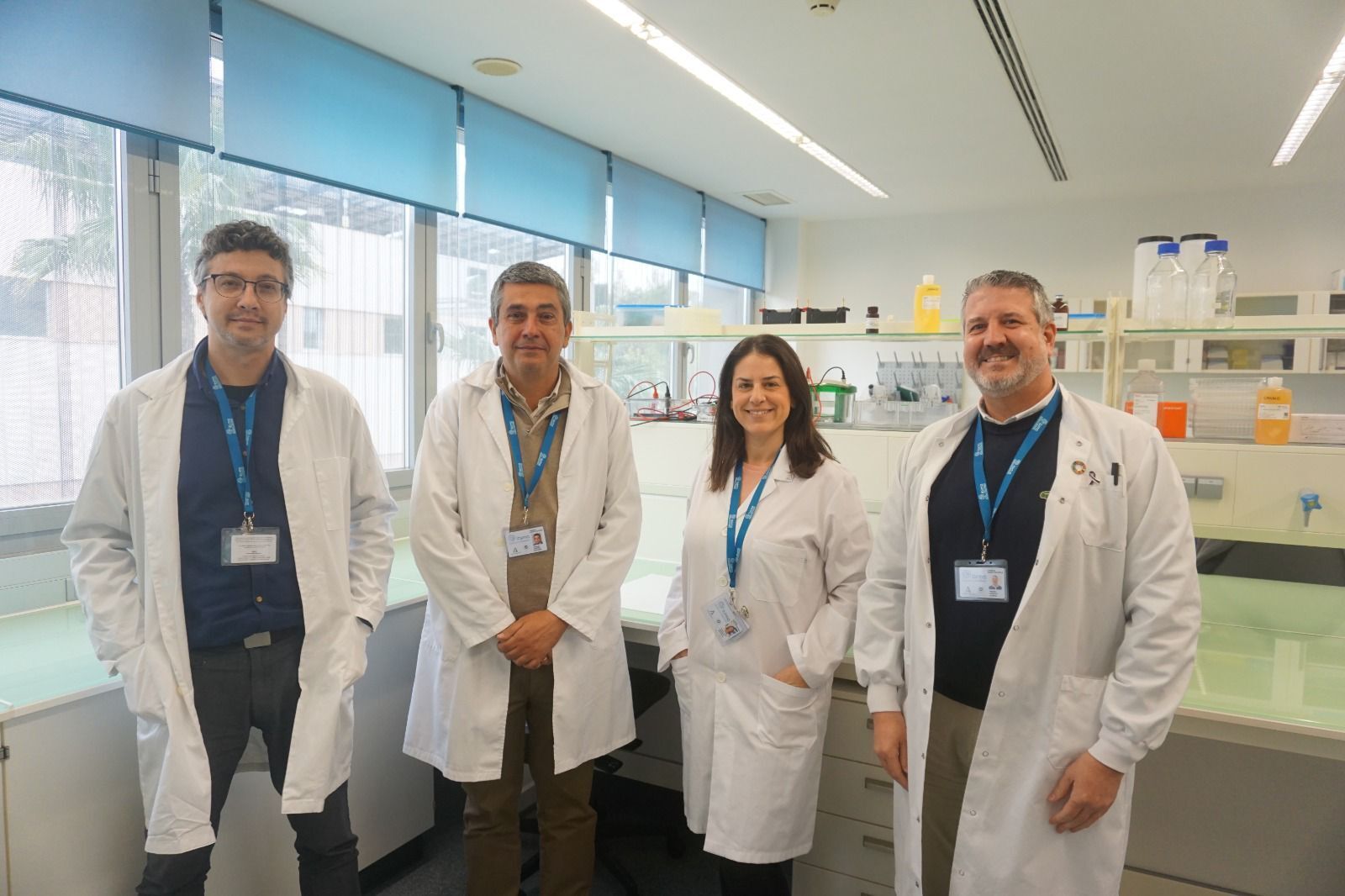 Los investigadores de Málaga que han participado en el estudio.