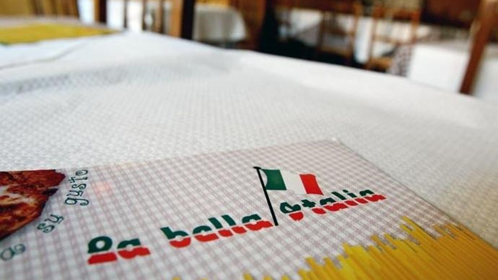 La carta del restaurante La Bella Italia.