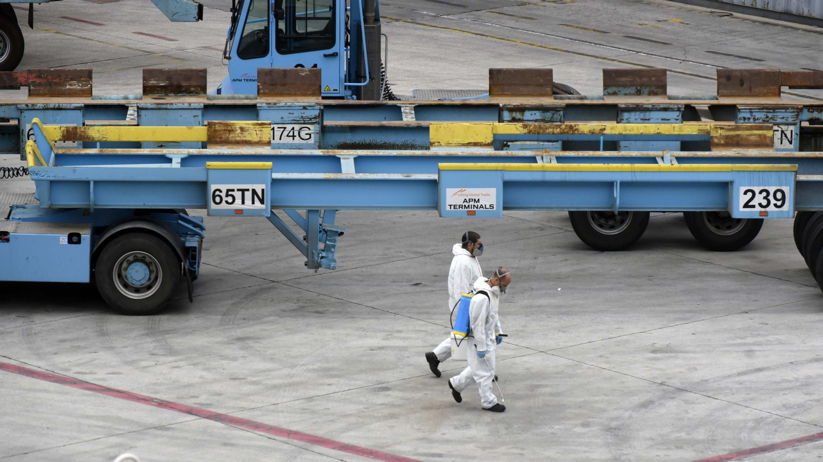 Las fotos de la actividad en el Puerto de Algeciras durante el estado de alarma