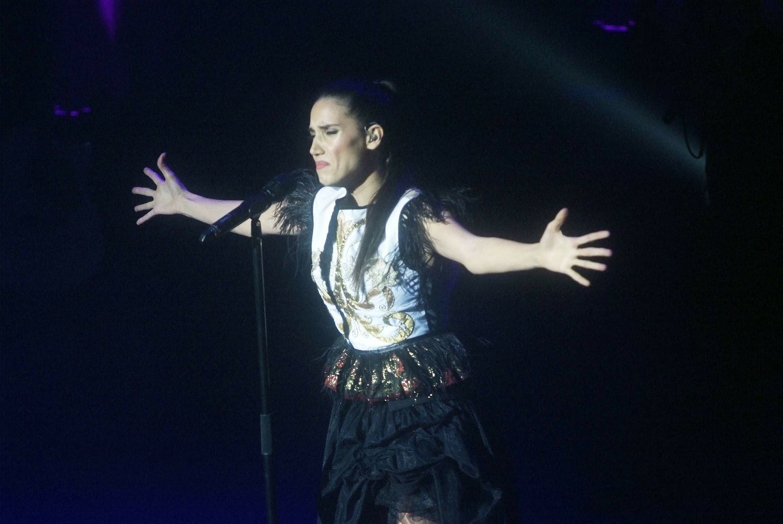 India Martínez, durante uno de sus conciertos.