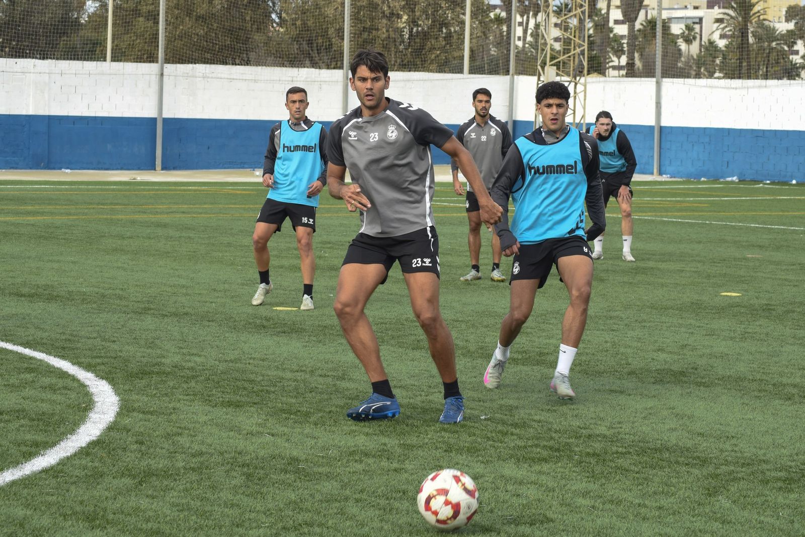Las fotos del primer entrenamiento de la Balona tras el parón de Navidad