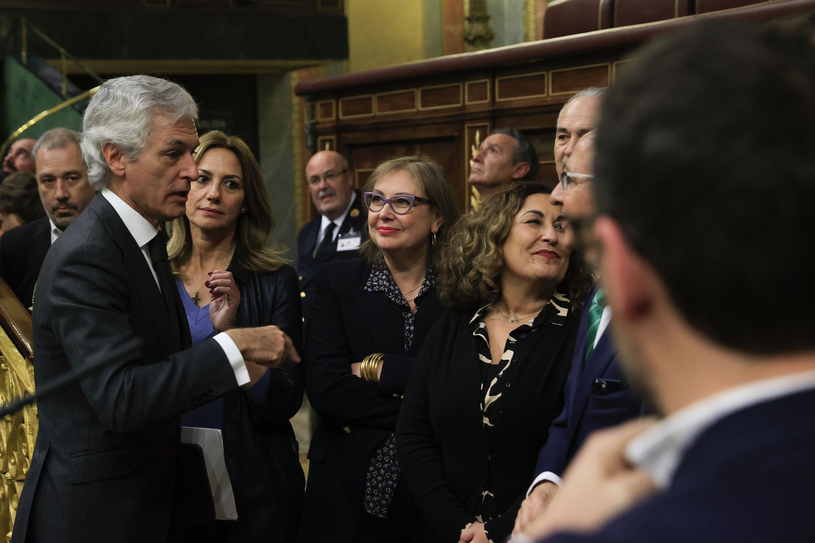 Las imágenes del recibimiento al Real Betis en el Congreso de los Diputados