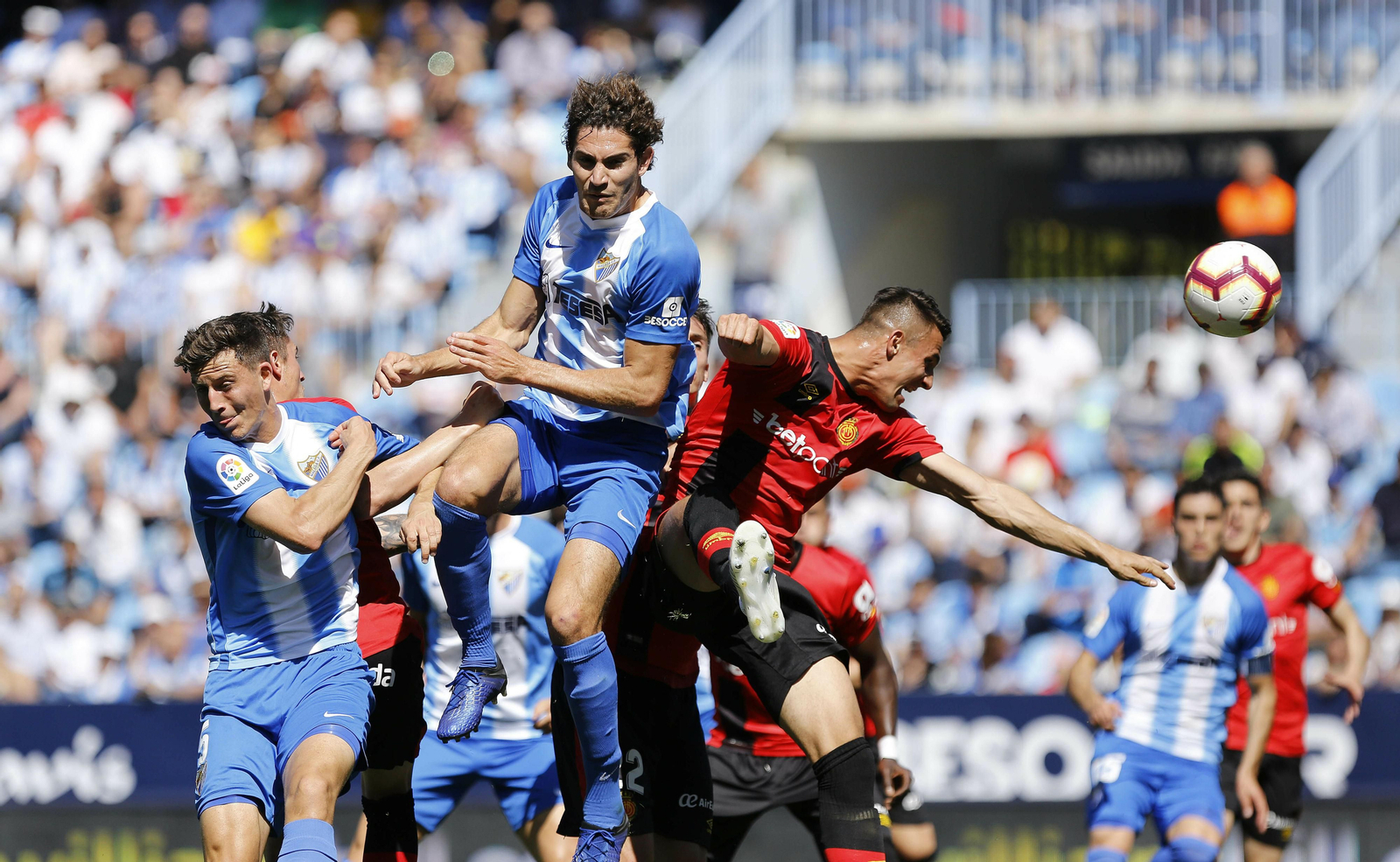 Una imagen del último Málaga-Mallorca.