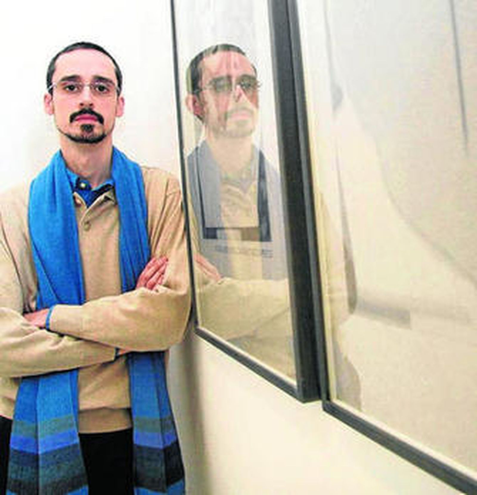 José Miguel Pereñíguez en la galería Rafael Ortiz.