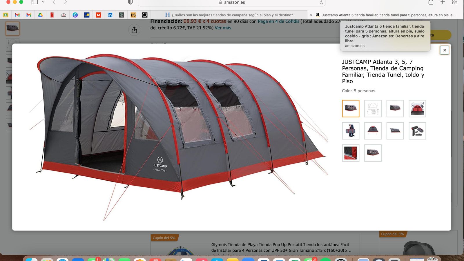 Tienda de Camping Familiar