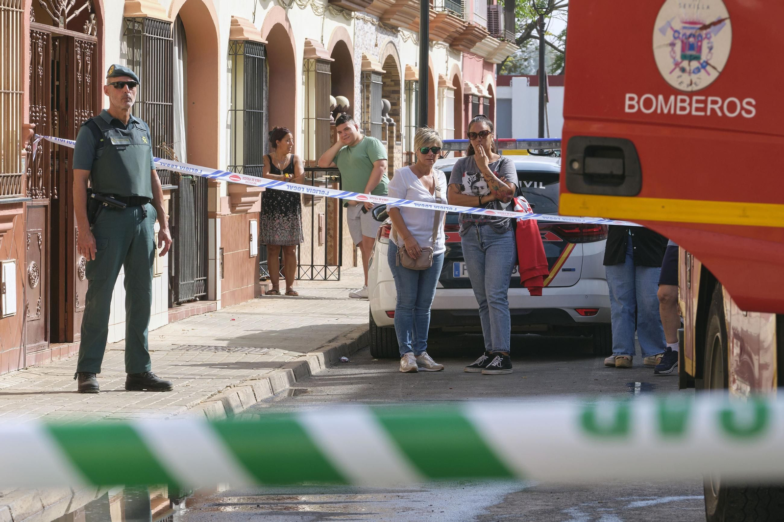 Incendio en Guillena, donde fallecen cuatro miembros de una misma familia