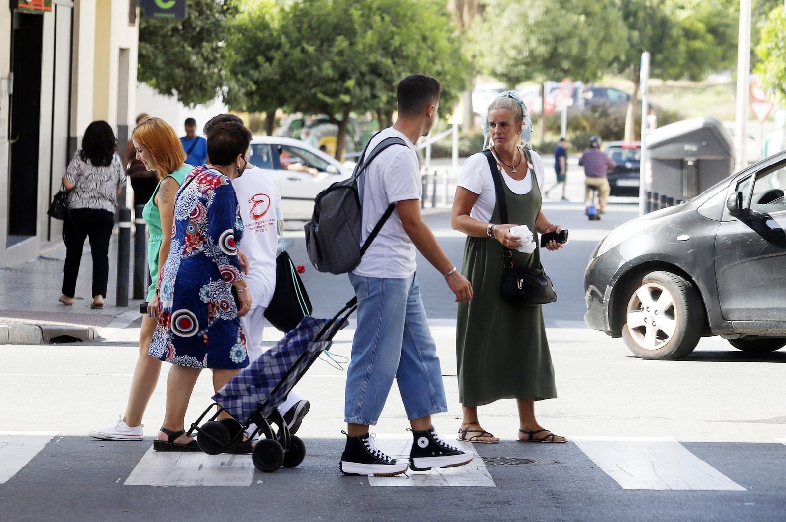 Ambiente en la capital onubense esta semana.