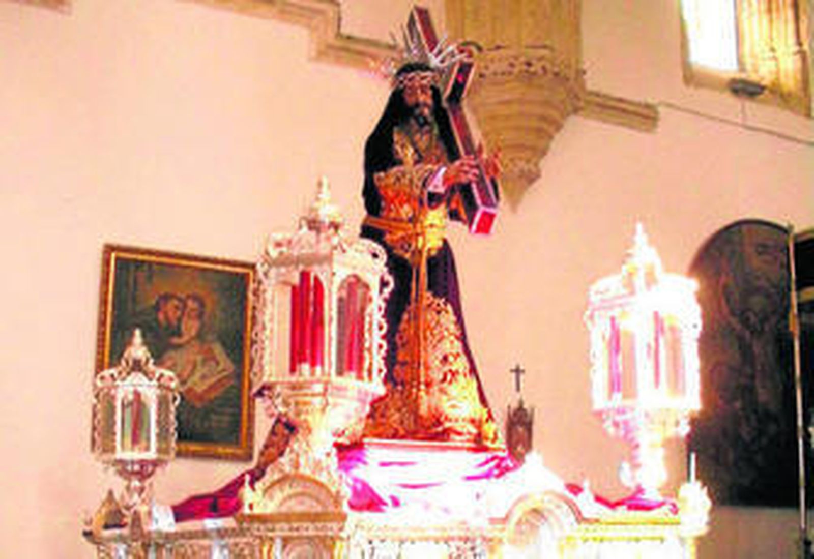 Imagen del Nazareno de Vejer en la parroquia del Divino Salvador.