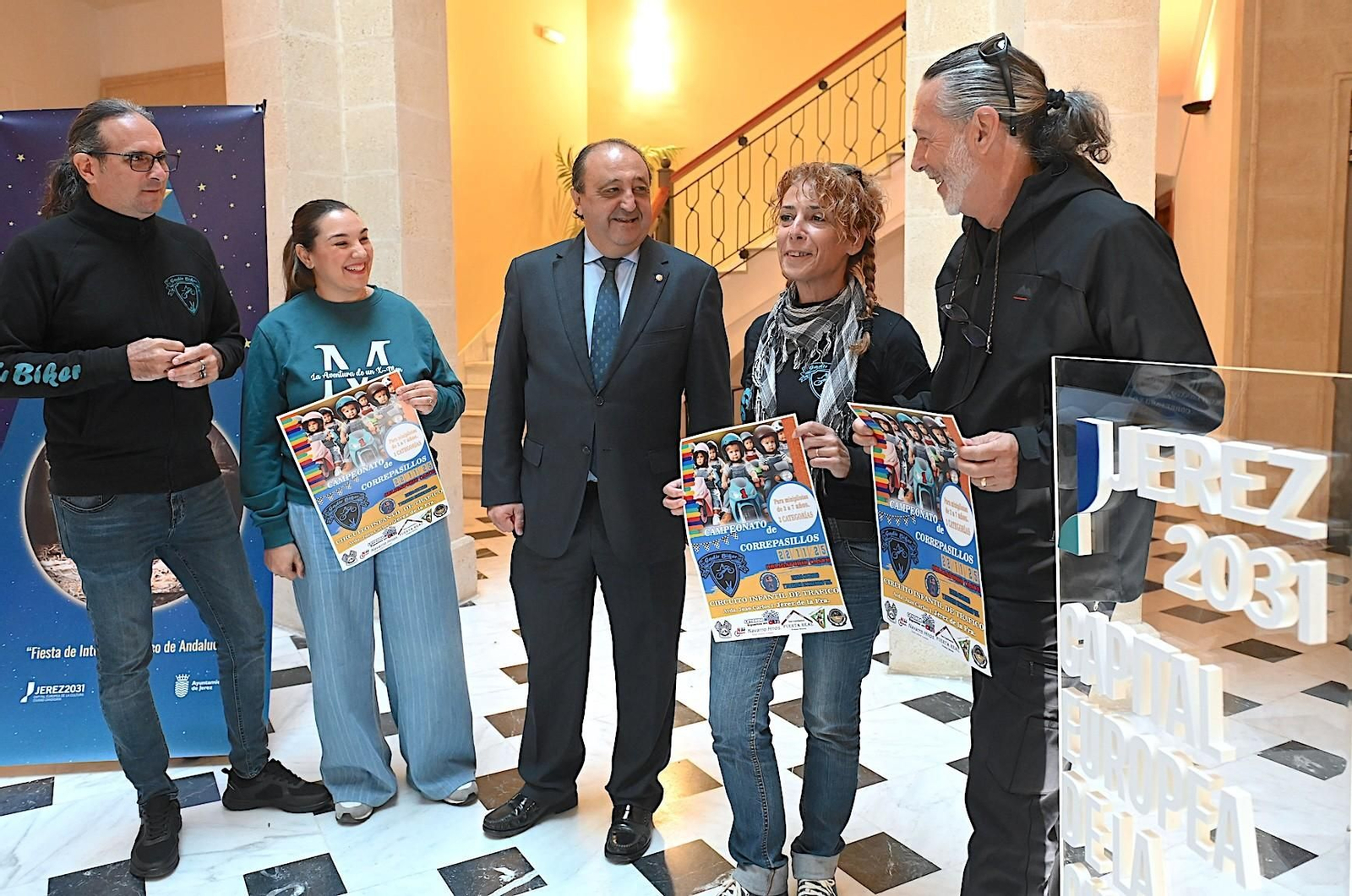 Presentación del Campeonato de Correpasillos benéfico por el Día de la Infancia a favor de Martín.