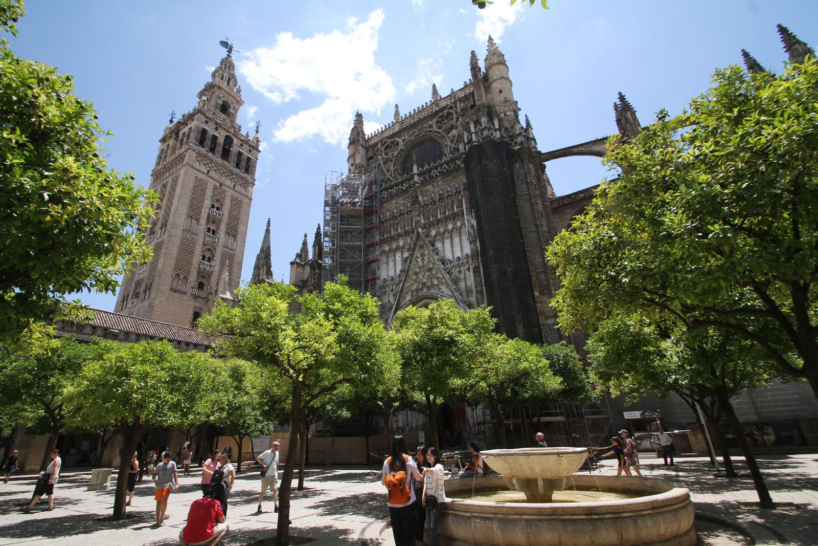 El Patio de los Naranjos de la Catedral de Sevilla.