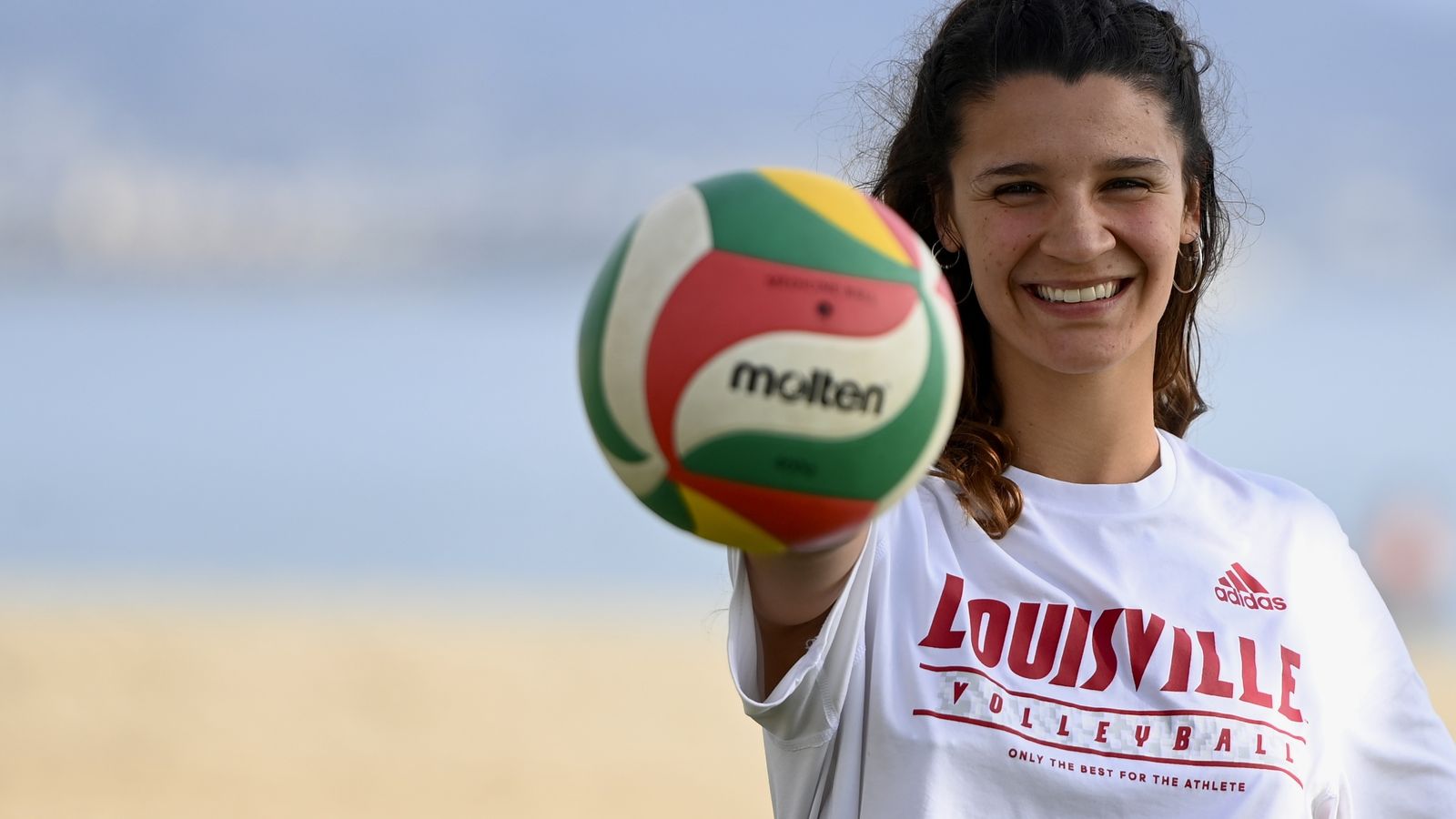 Una jugadora de Voleibol.