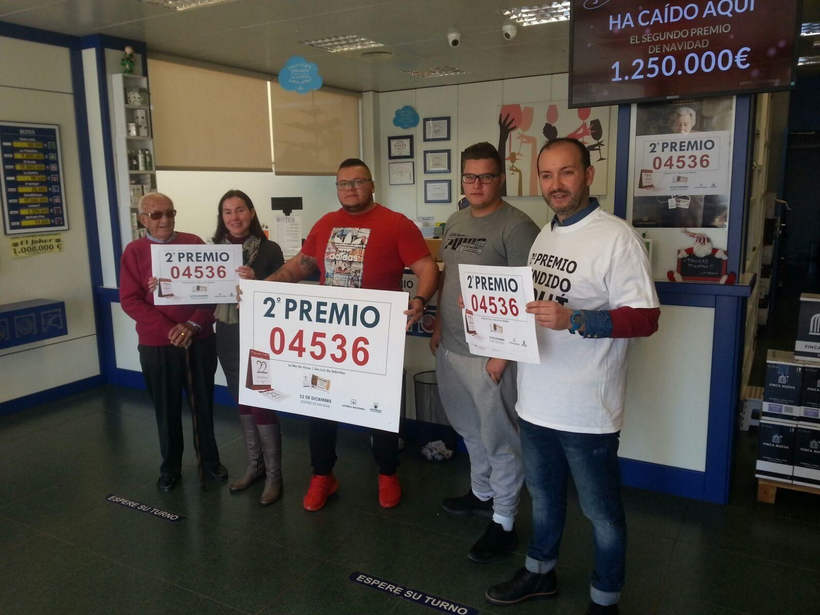 Los premiados en la Lotería de Navidad en Málaga