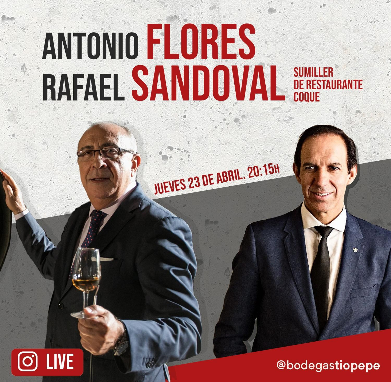 Cartel del encuentro entre Antonio Flores y Rafael Sandoval.