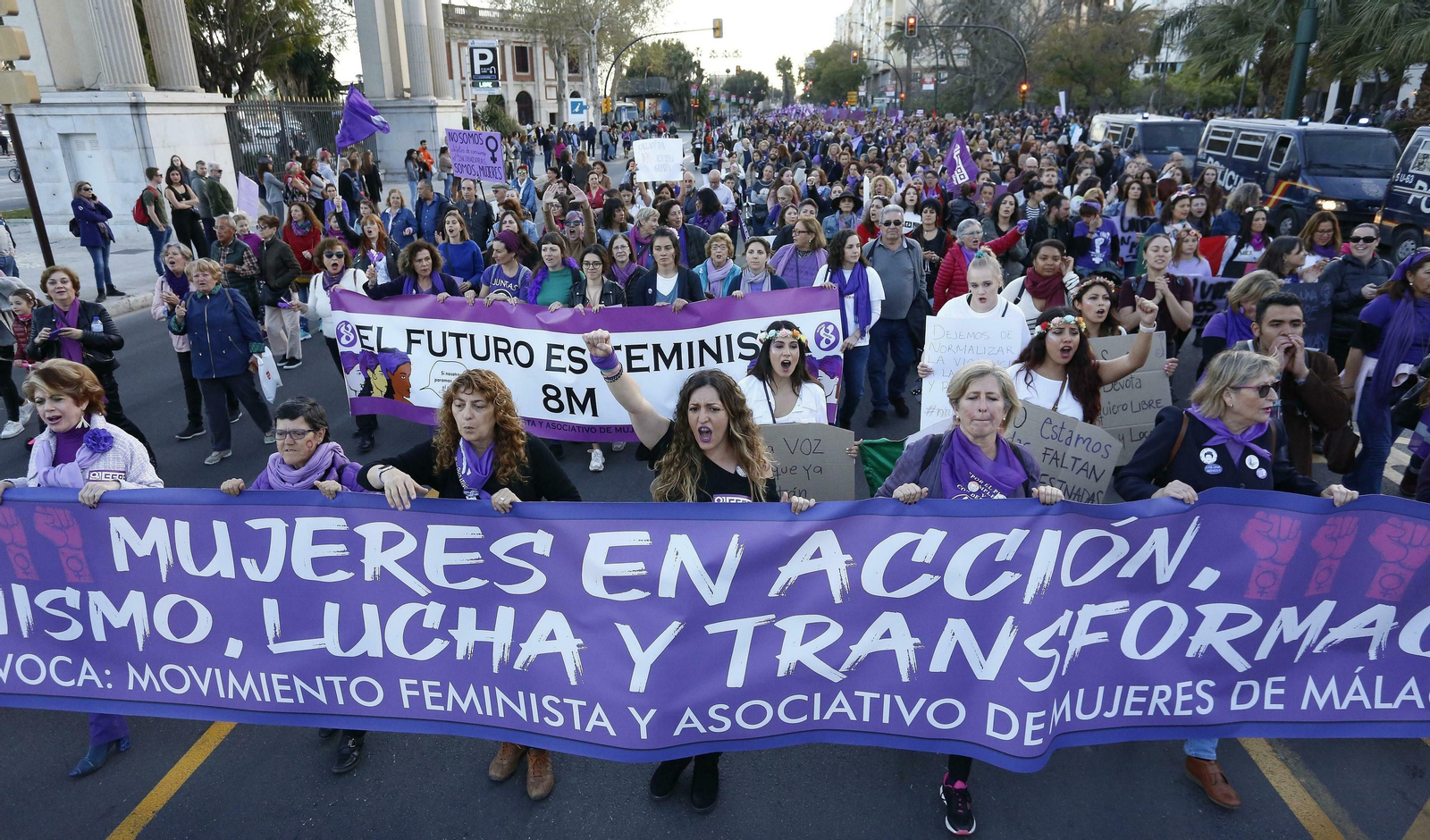 Las fotos de la manifestación del 8M en Málaga