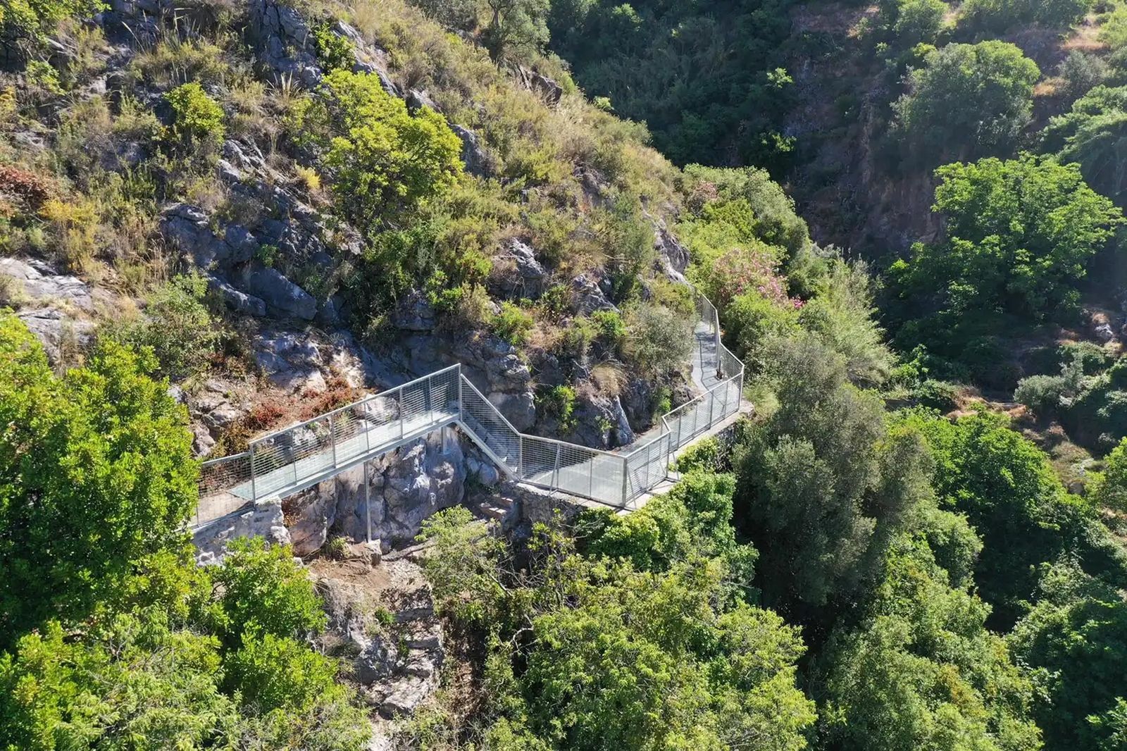 Así se ve desde el cielo parte de la ruta.