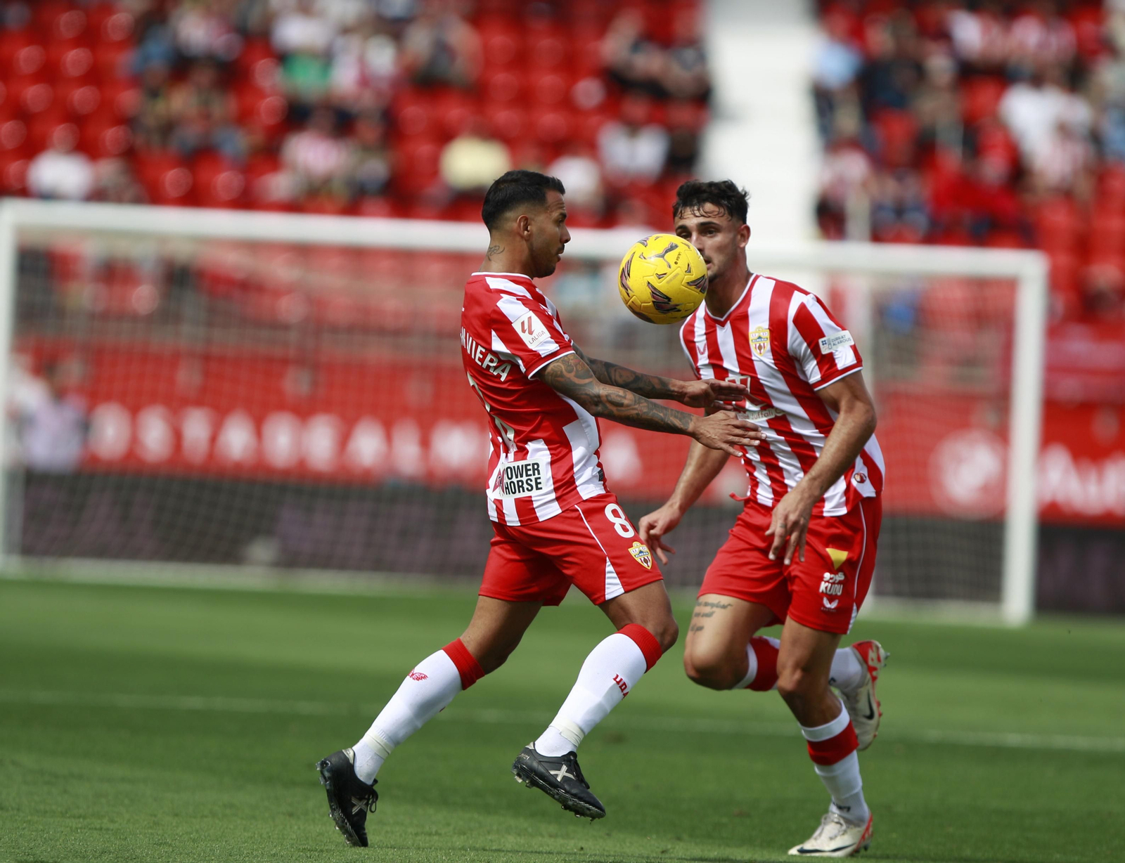 Las mejores imágenes del partido de fútbol U.D. Almería-Villarreal C.F.