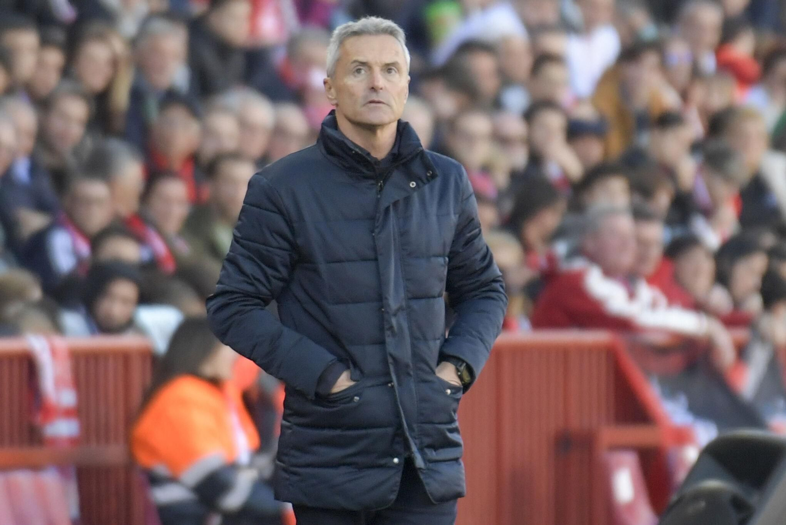 Escribá, en el pasado partido ante el Mirandés