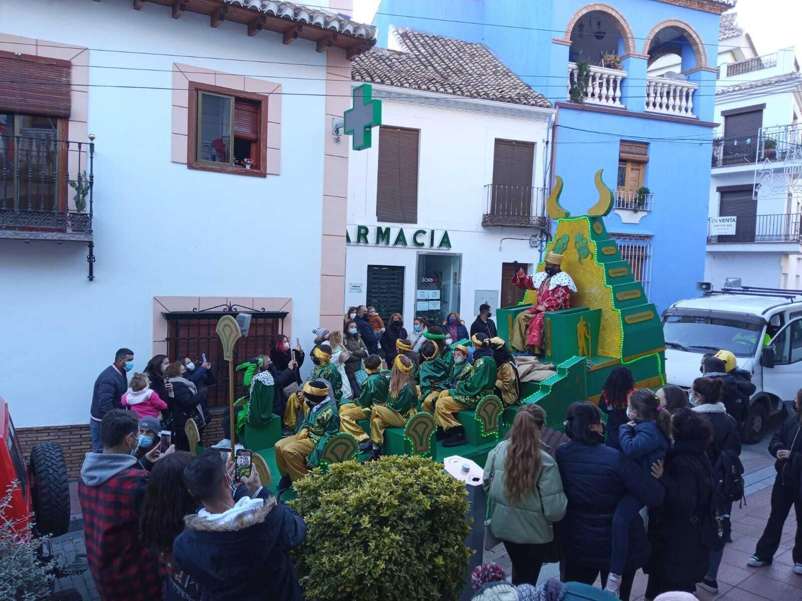 Baltasar a su paso por Monachil