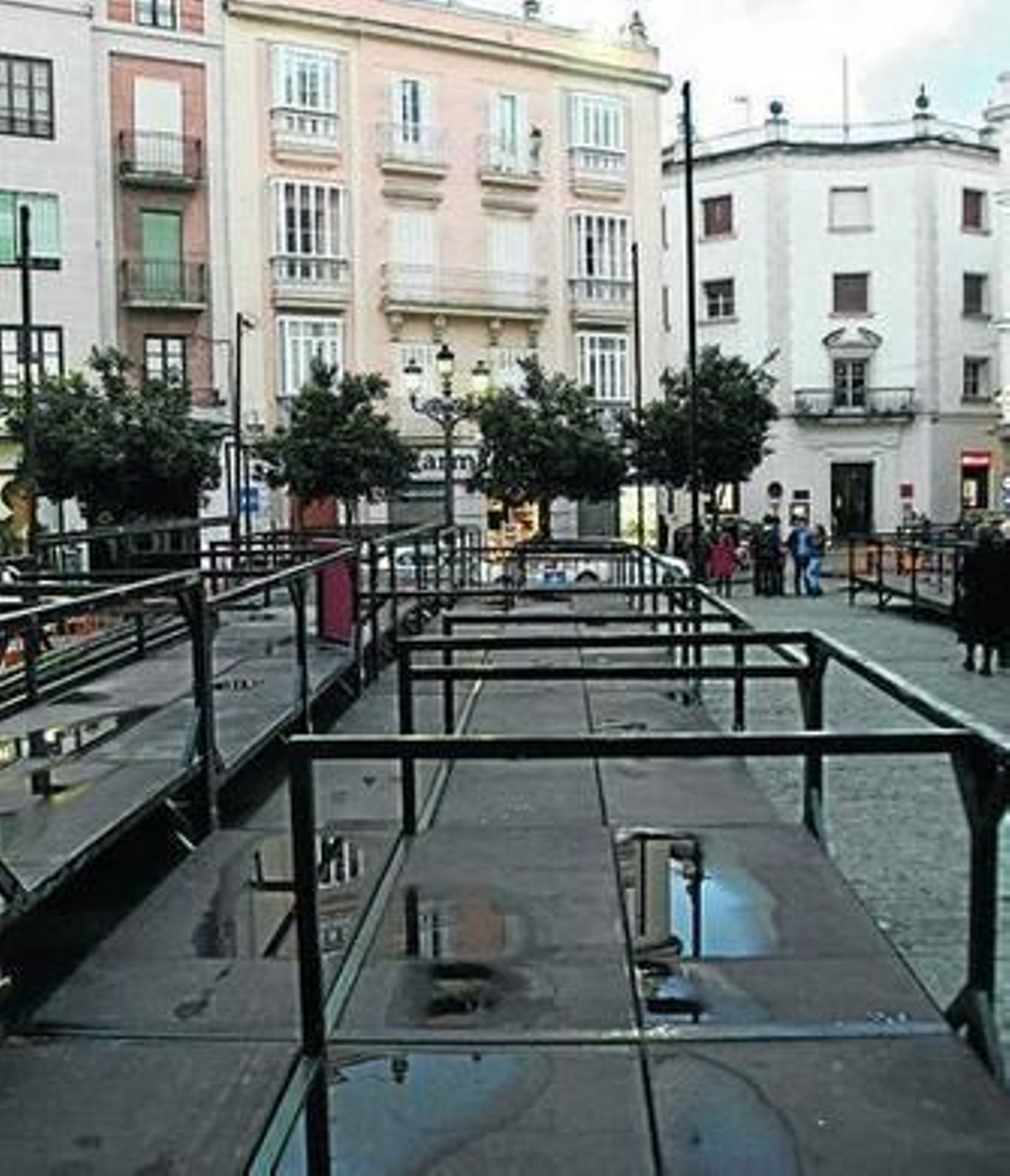 Los palcos de la plaza del Palillero, en una imagen de archivo.