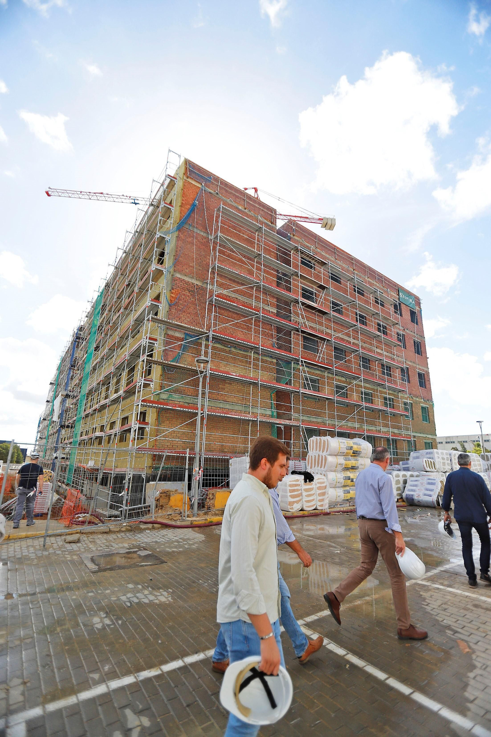 Imágenes de las obras de la residencia de estudiantes de Huelva
