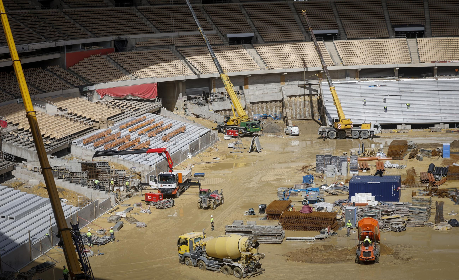 Las obras del Estadio de la Cartuja, todas las fotos