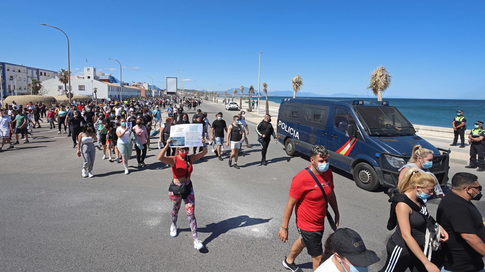 Fotos de la manifestación de La Atunara en La Línea