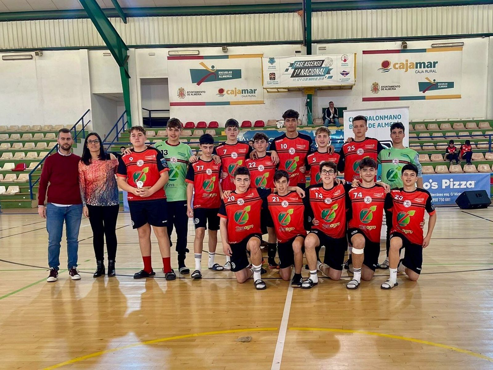 Uno de los equipos rojillos en las finales provinciales