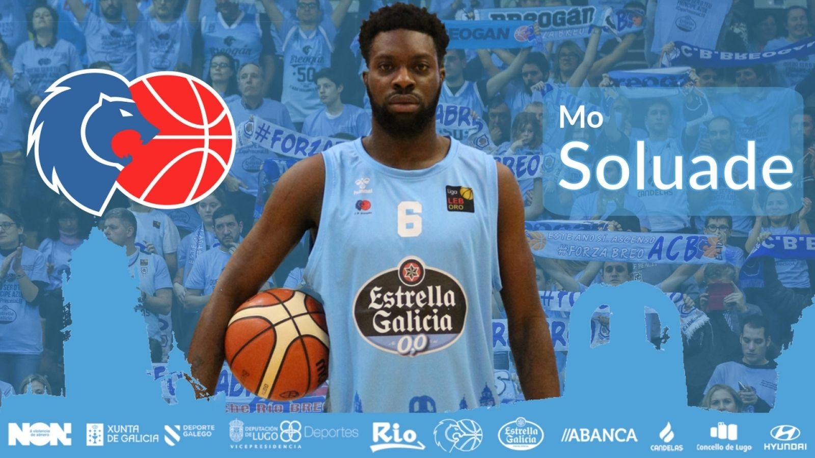 Mo Soluade cumplirá su segunda campaña en el Breogán.