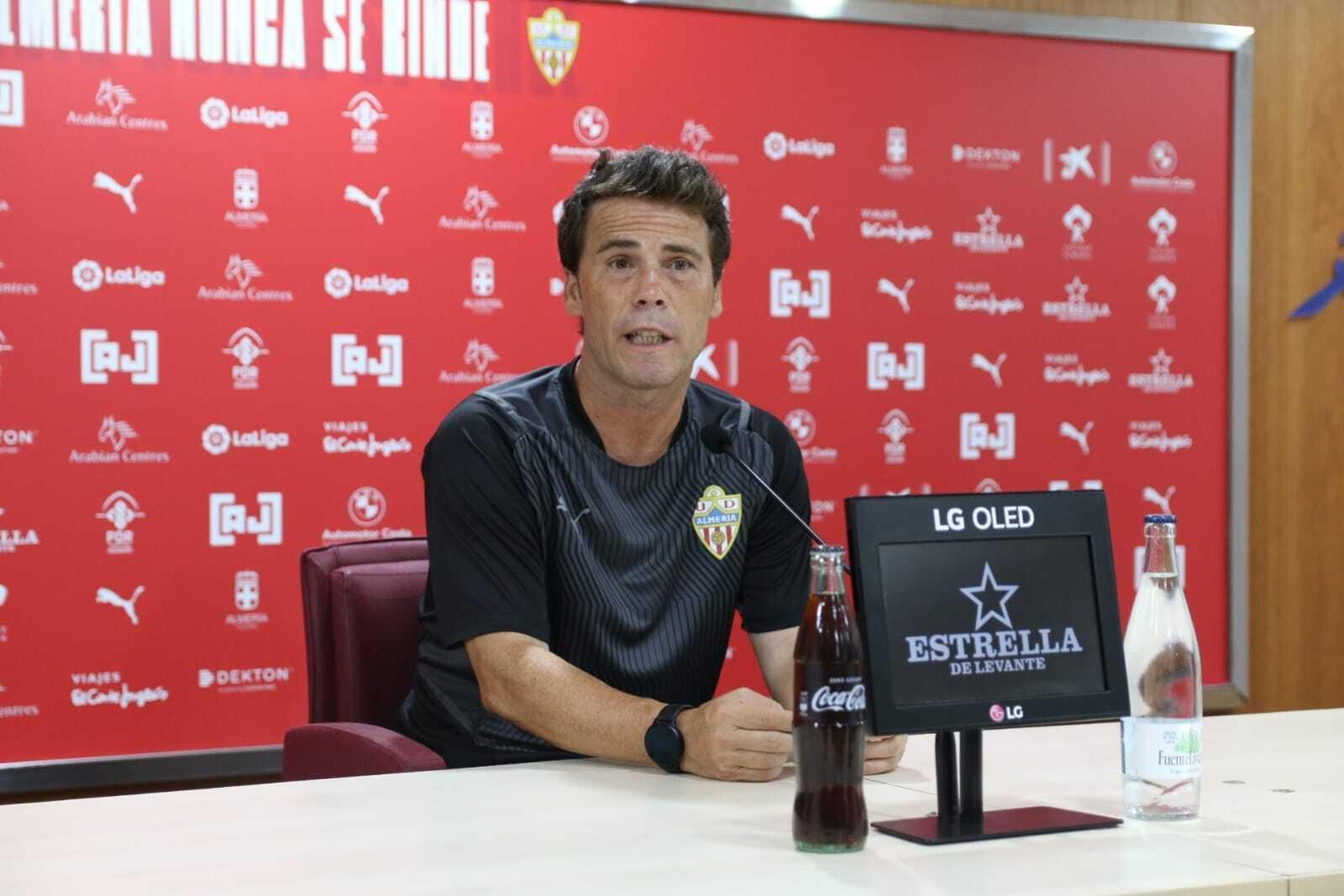 Rubi, en la conferencia de prensa.