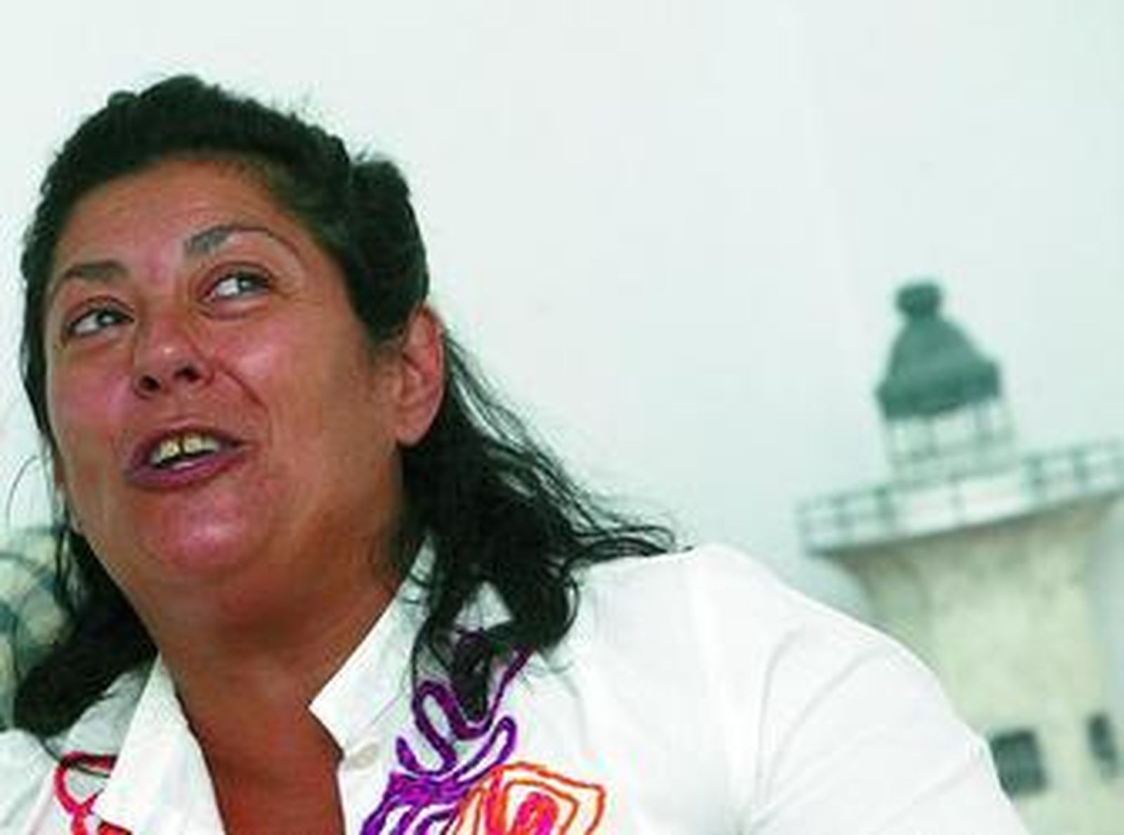 Almudena Grandes, en su casa de Rota, durante la charla que mantuvo con este periódico.