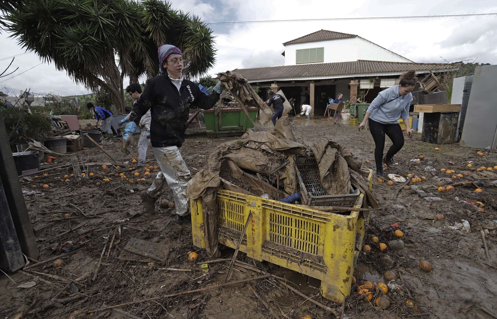 San Martín del Tesorillo después de la borrasca Marta, en imágenes