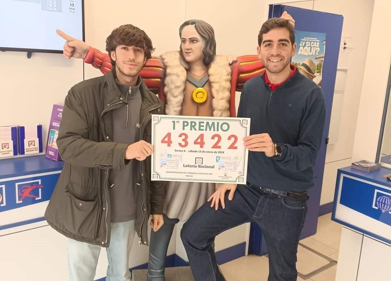 Cae el primer premio de la Lotería Nacional en la Administración de Lotería número 16 de Huelva