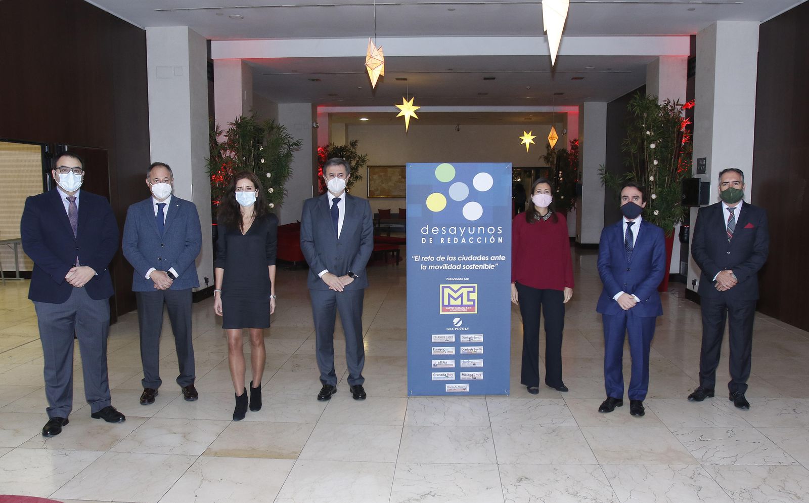 Componentes del desayuno de redacción.