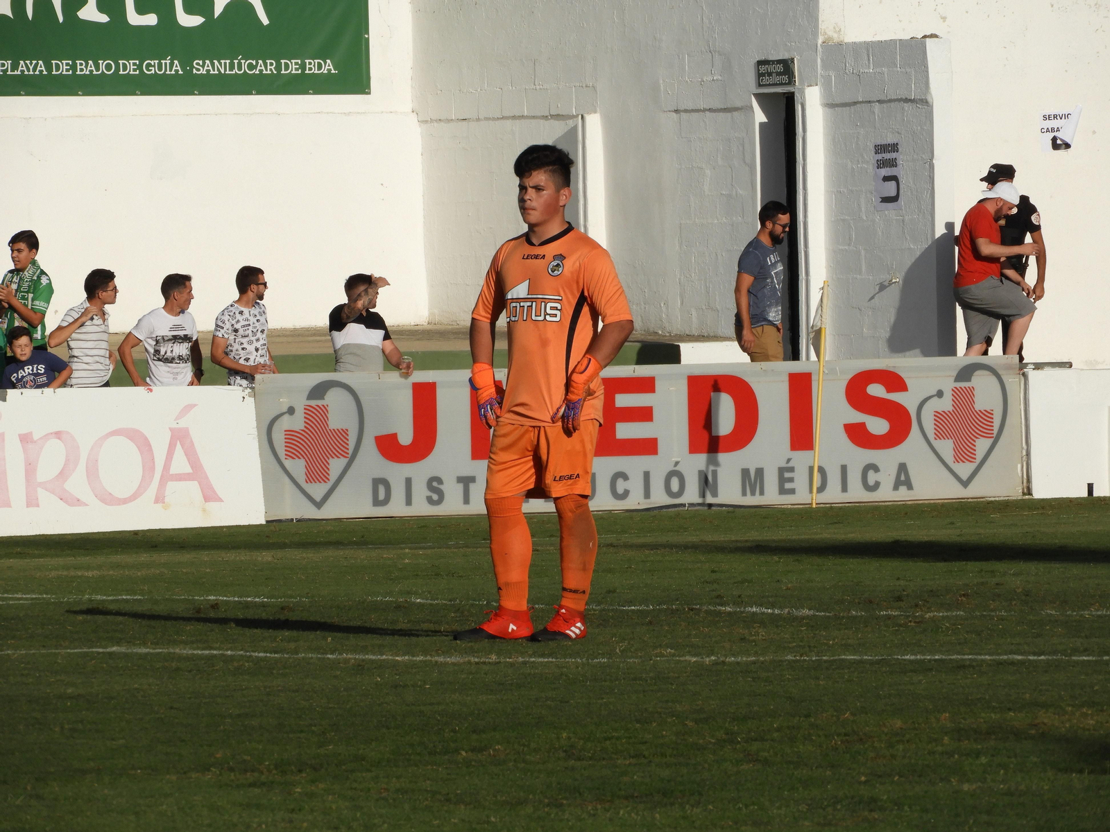 El meta Manu Caro, en El Palmar de Sanlúcar