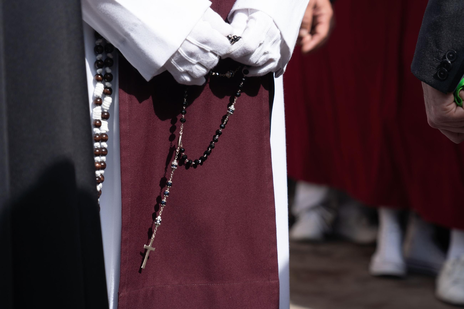 Domingo de Ramos: Imágenes de la procesión de La Sagrada Cena y Maria Santísima del Rosario