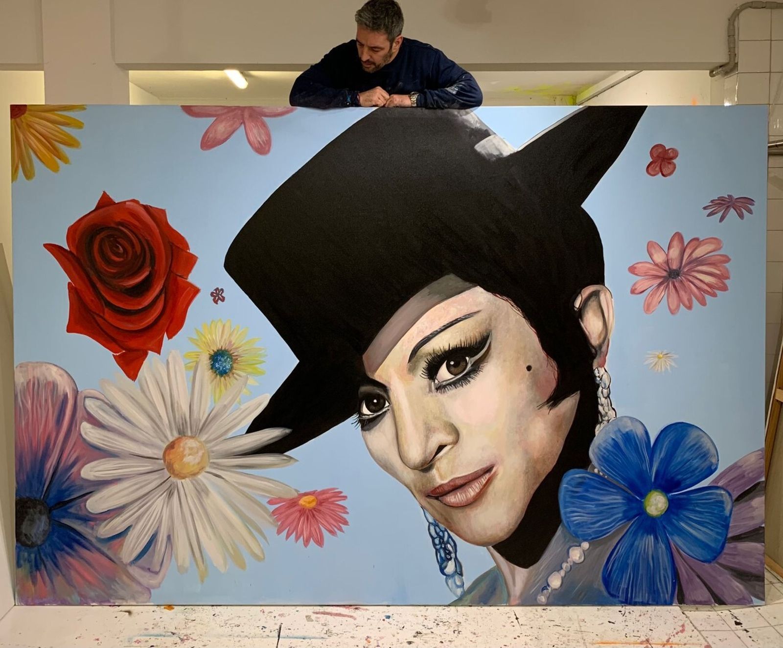 El cuadro de Lola Flores, del artista René Mäkelä.