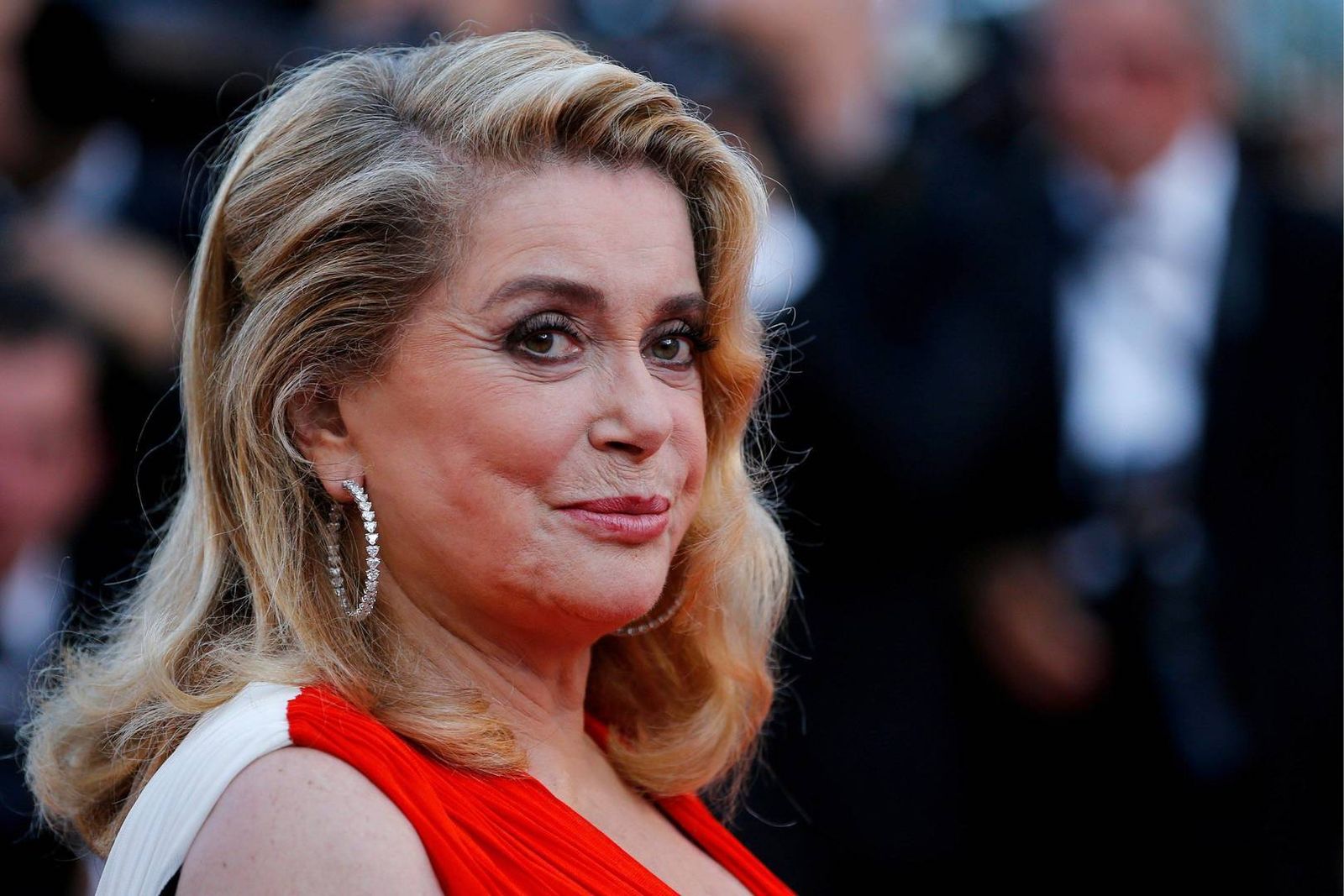 Primer plano de Catherine Deneuve, en la actualidad.