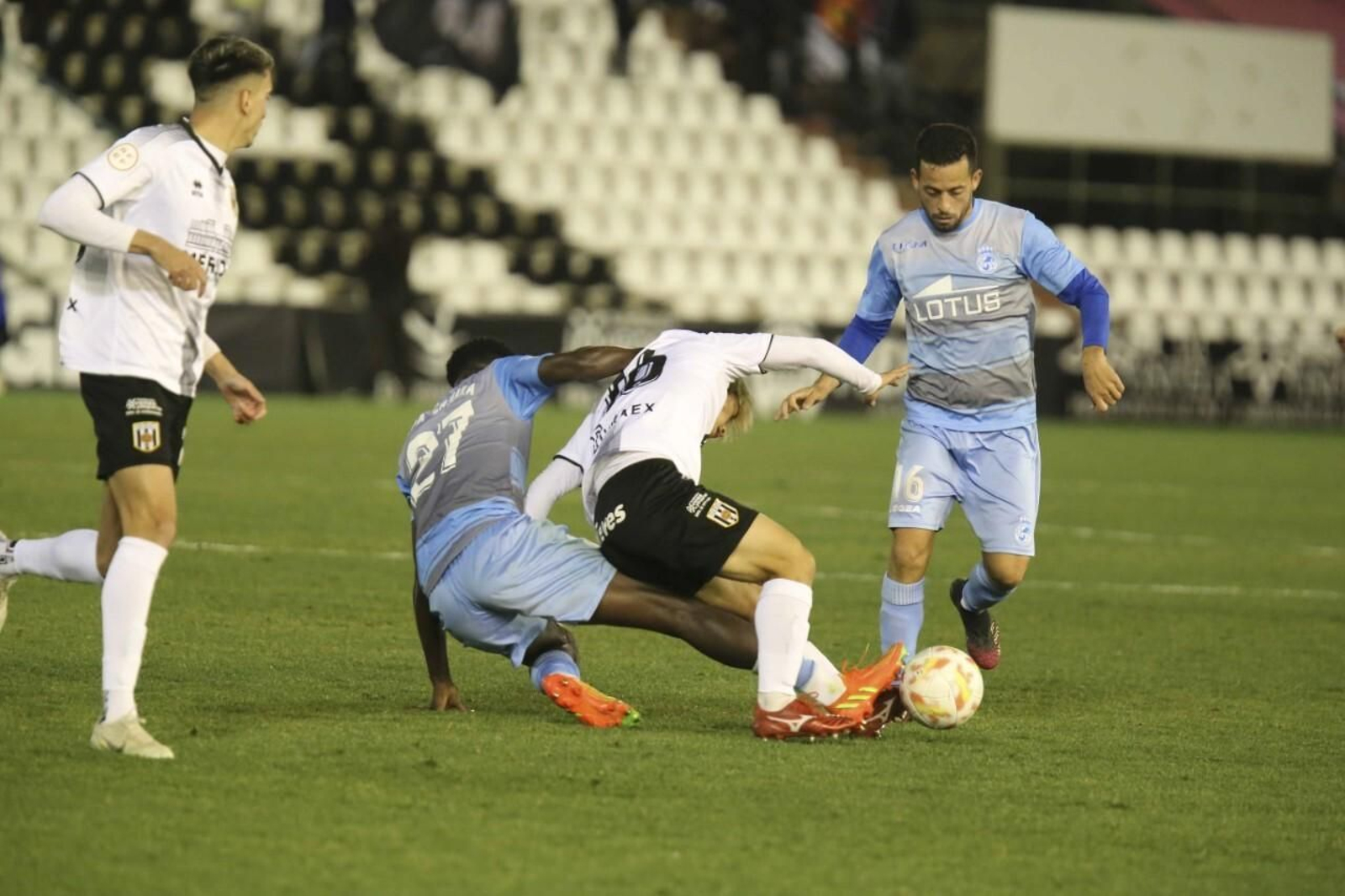 Antonio Romero, durante el Mérida-Balona del domingo