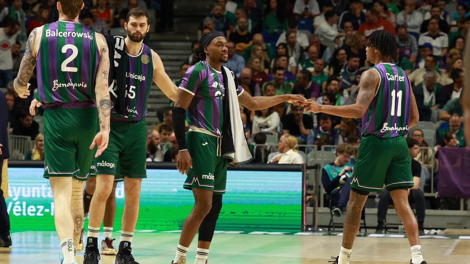 El Unicaja-Reggiana de cuartos de final de la BCL, en fotos