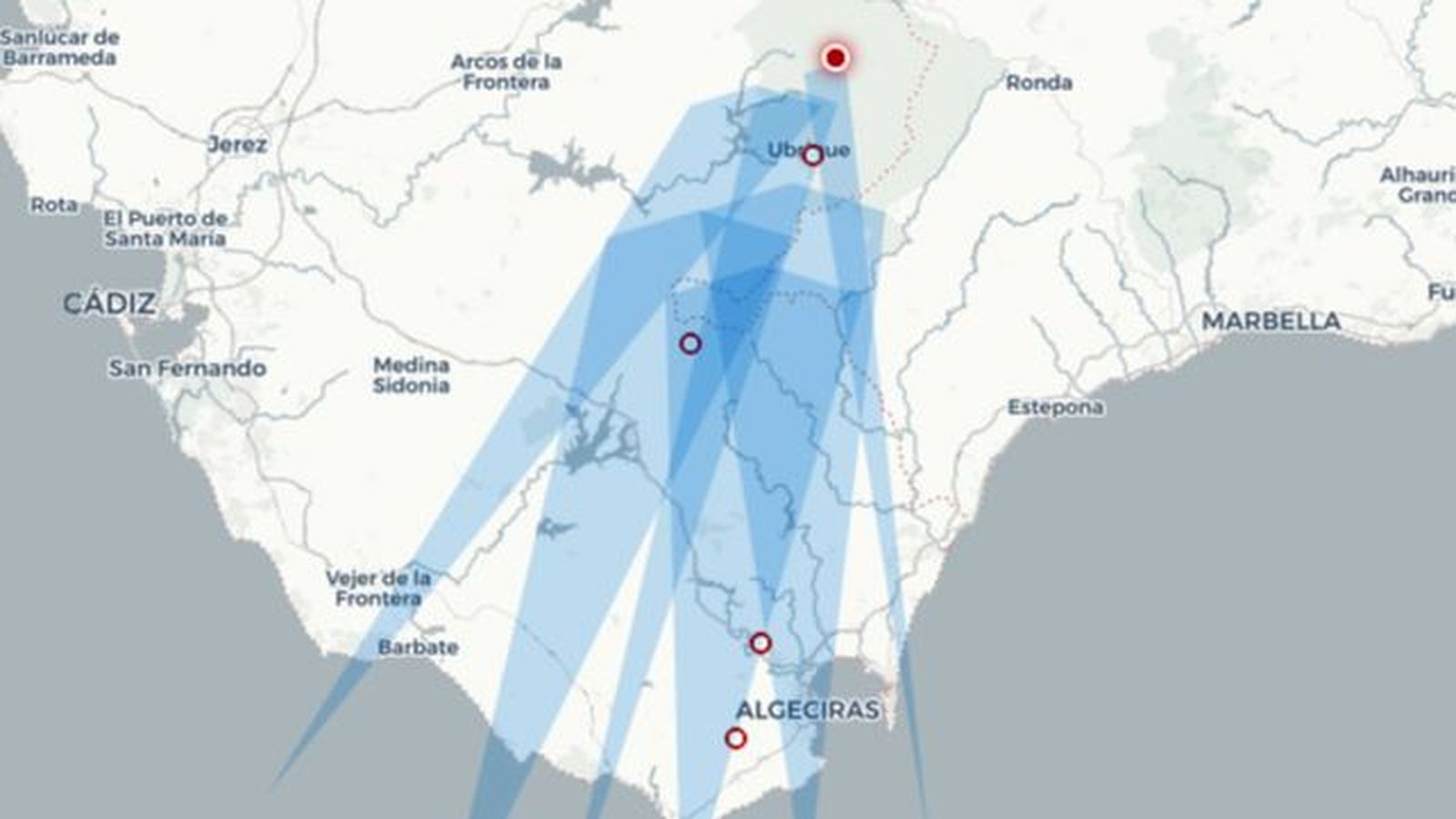 Vientos atlánticos camino de Grazalema