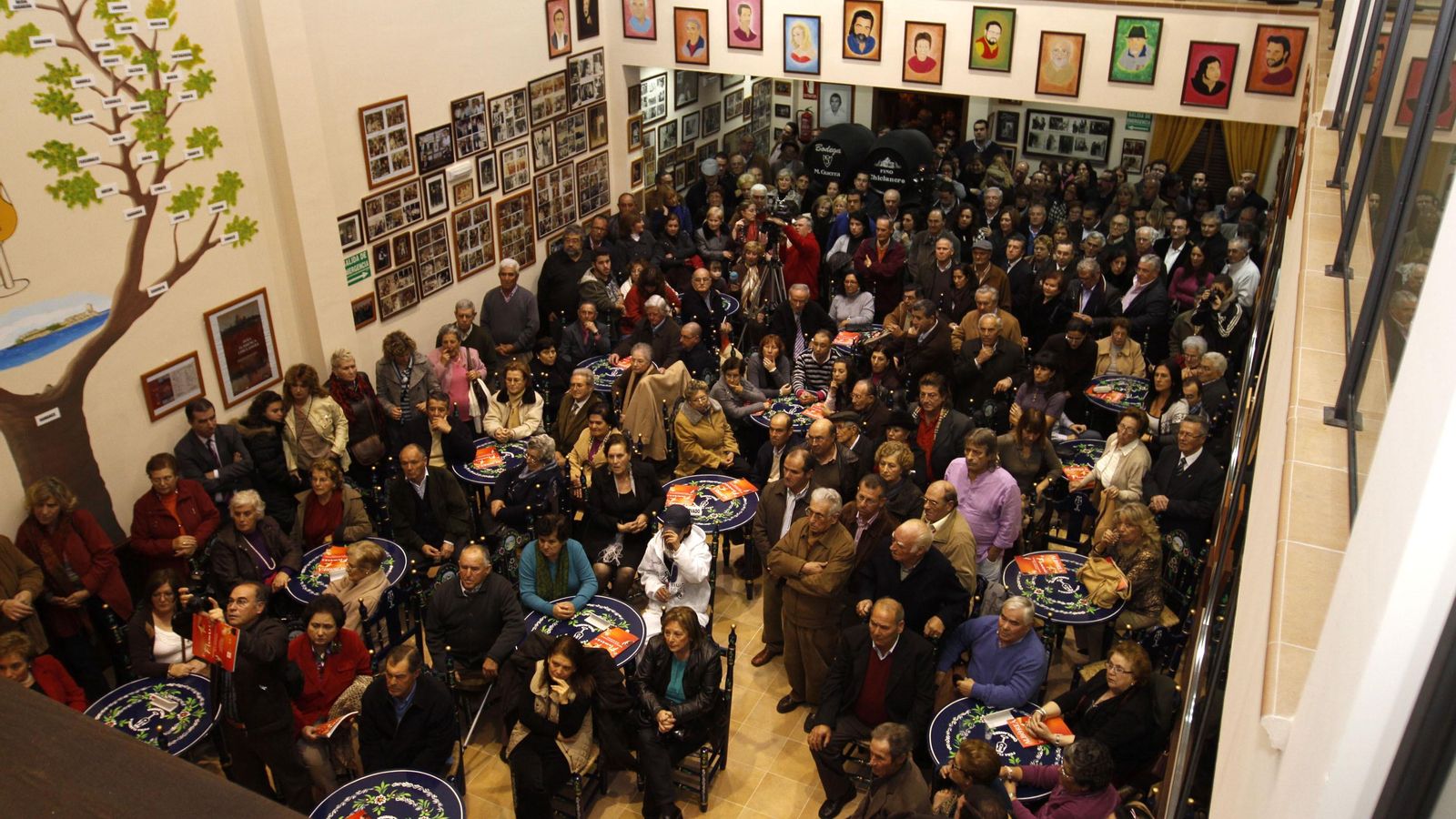 Día de la inauguración de la Peña Flamenca Chiclana el 14 de enero de 2011
