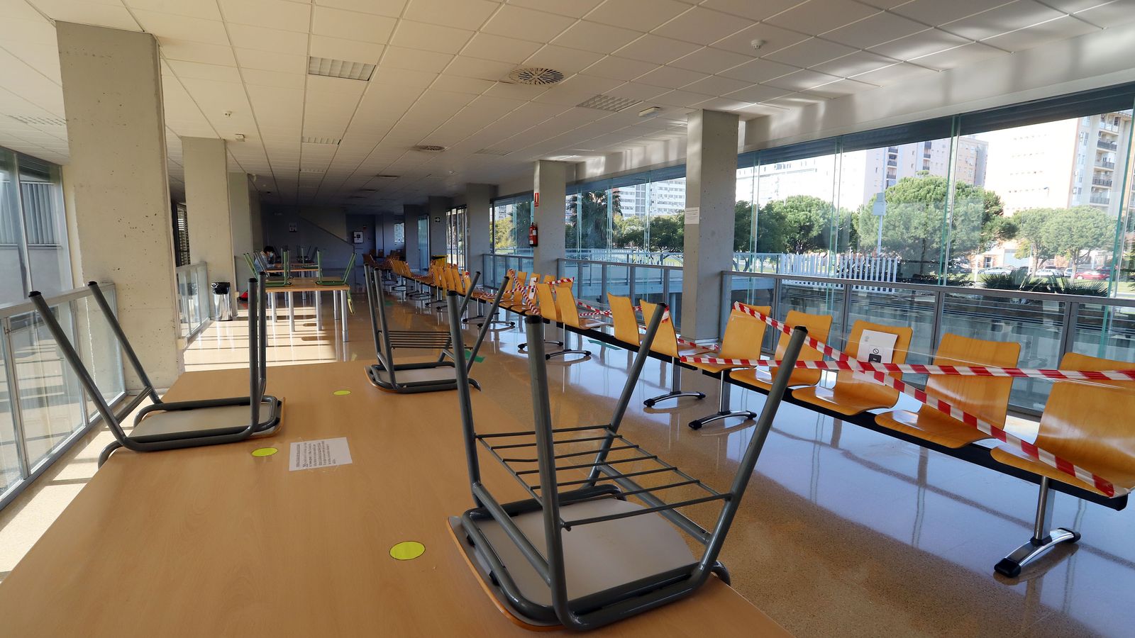 Un espacio vacío y acotado de la Onubense.