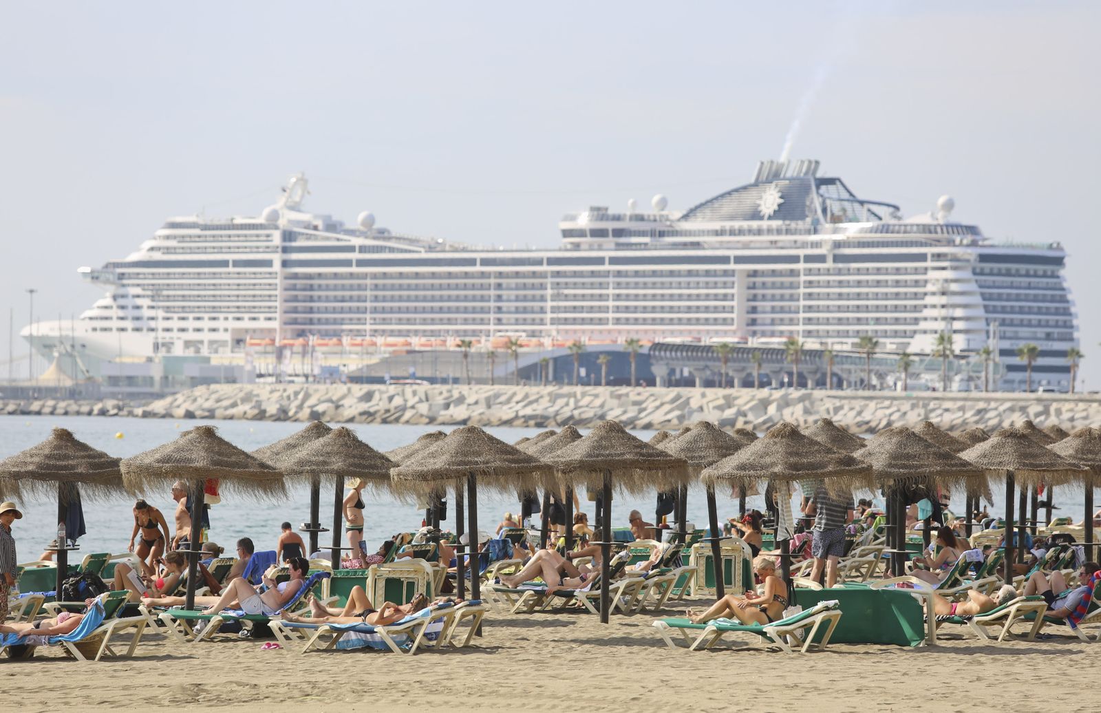 La playa de La Malagueta, en una imagen de archivo.