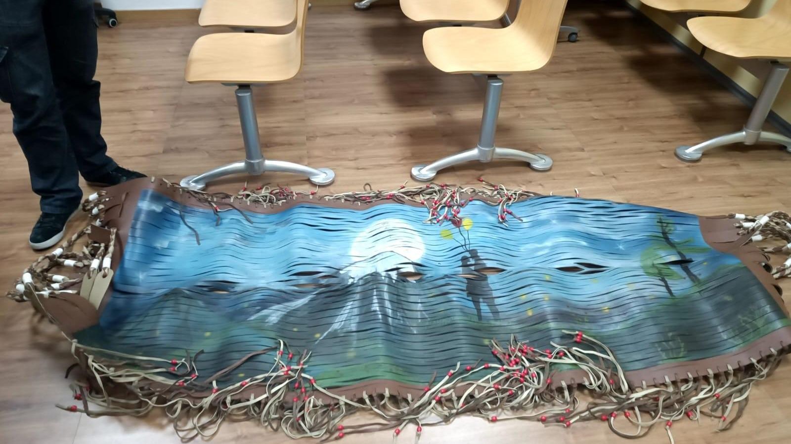 La cocaína incautada a principos de año iba impregnada en tiras de cuero de dos hamacas