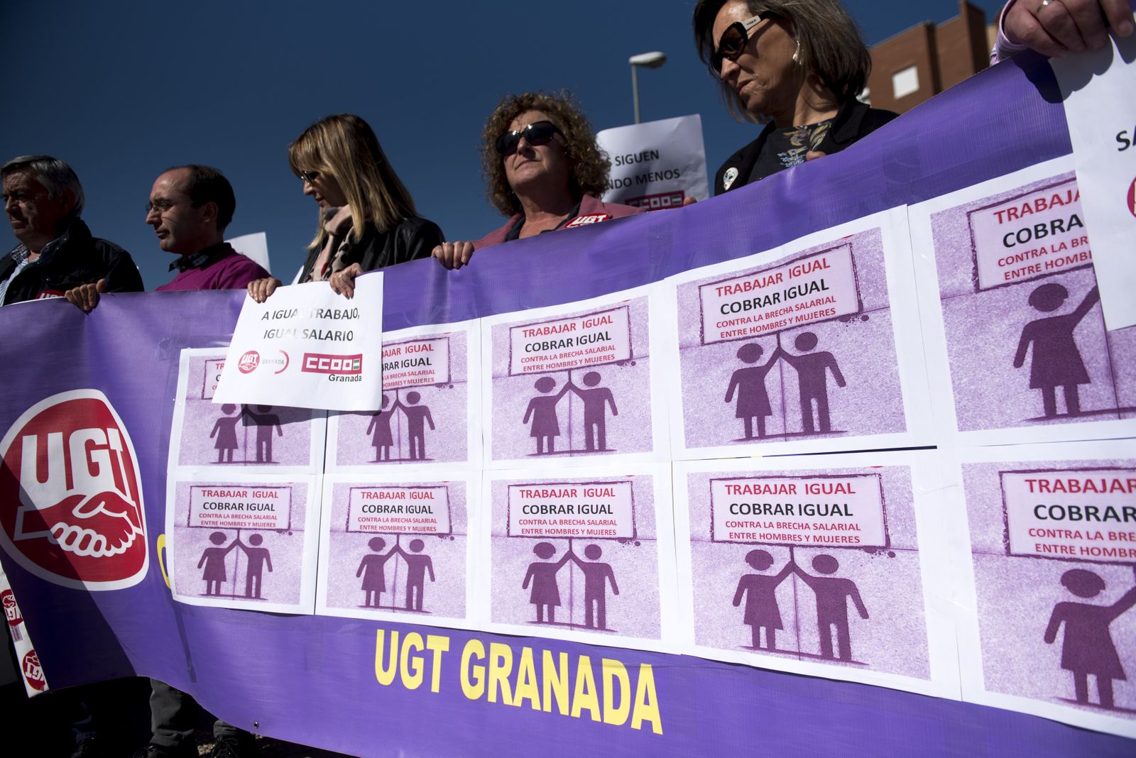Protesta en Granada por la desigualdad en la brecha salarial